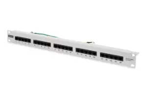 Image of Digitus CAT 3 ISDN Patch Panel, unshielded, grey