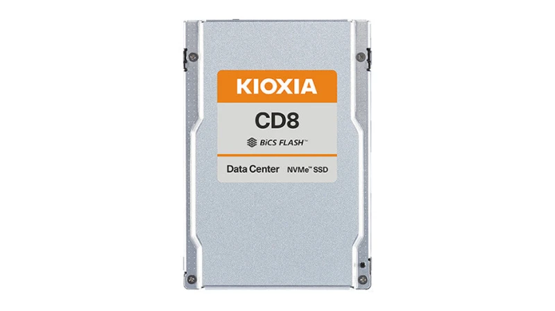 Image of Kioxia CD8-R 15.4 TB 2.5" PCI Express 4.0 NVMe BiCS FLASH TLC