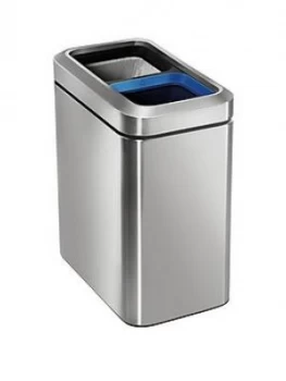 Image of Simplehuman Dual Compartment 20-Litre Open Bin