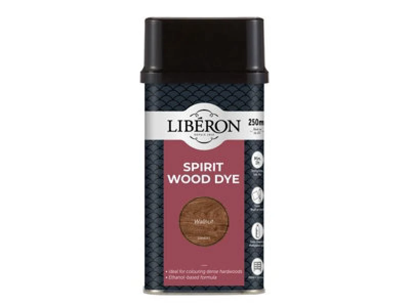 Image of Liberon 126785 Spirit Wood Dye Walnut 250ml Libwdsw250N