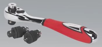 Image of Sealey AK9695 Ratchet Wrench Interchangeable Drive 3-in-1