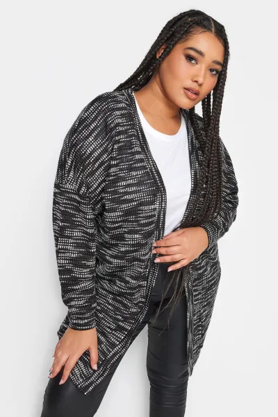 Image of Contrast Knit Cardigan
