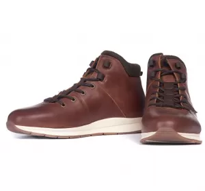 Image of Barbour Dunston Lace Up Boot - Brown