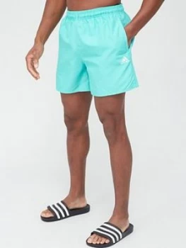 Image of Adidas Solid Clx Swim Short - Green
