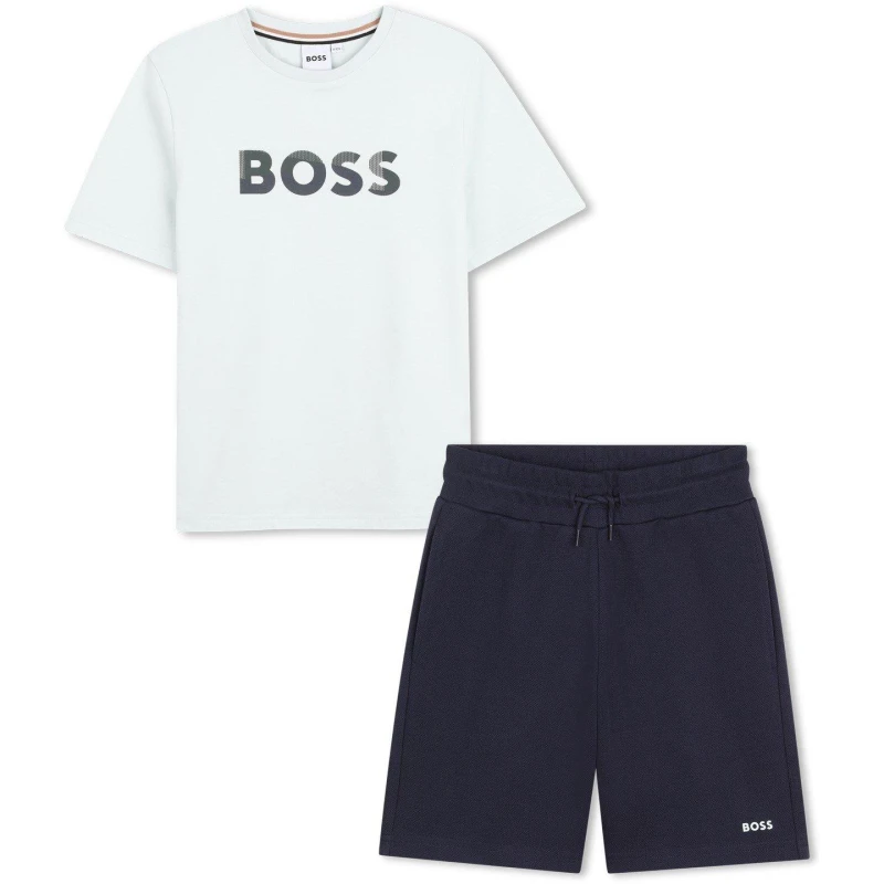 Image of Boss Boss T Shirt Set Jn63 Light Green male 10Y