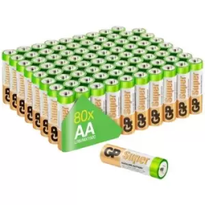Image of GP Batteries Super AA battery Alkali-manganese 1.5 V 80 pc(s)