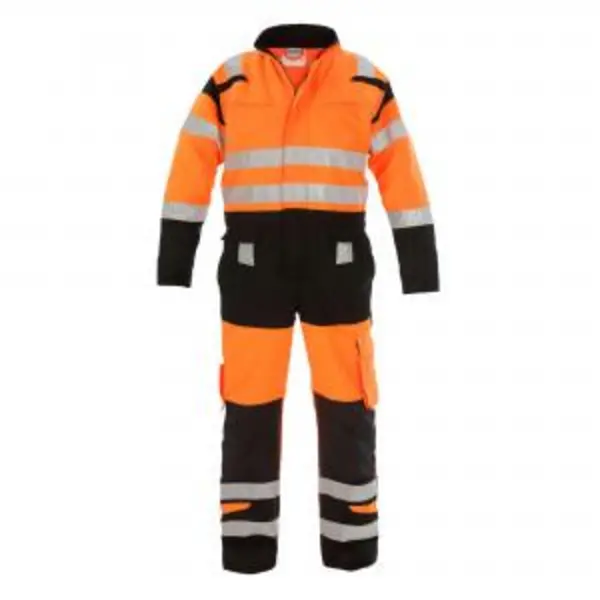 Image of Hydrowear Hove High Visibility Two Tone Coverall Orange Black 52
