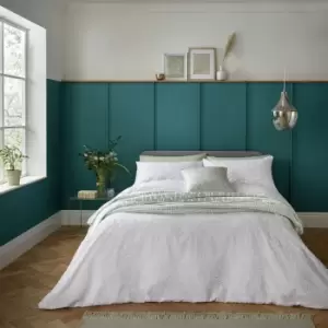 Image of Helena Springfield Clip Floral White Bedding Set - Double