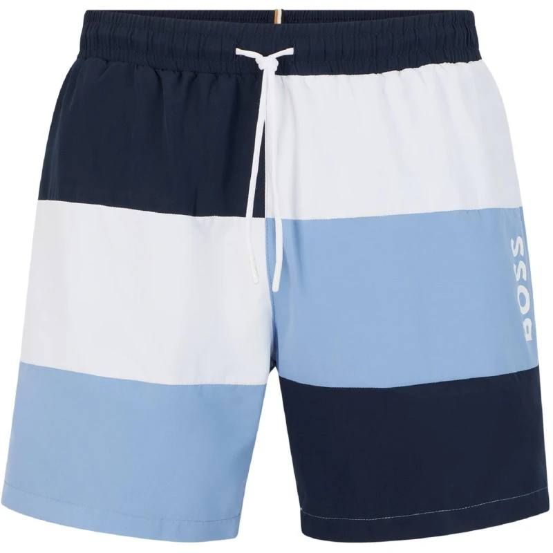 Image of Boss Mens Court Quick-Drying Swimming Trunks Dark Blue male S