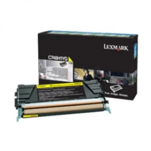 Image of Lexmark C748H3YG Yellow Laser Toner Ink Cartridge