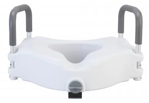 Image of Drive Medical Raised Toilet Seat with Arms.