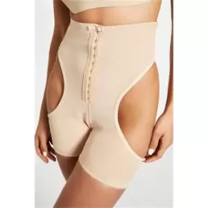 Image of I Saw It First Nude Corset Shapewear Booty Lift Shorts - Nude