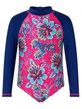 Image of Monsoon S.E.W. Girls Karly Sunsafe Swimsuit - Pink