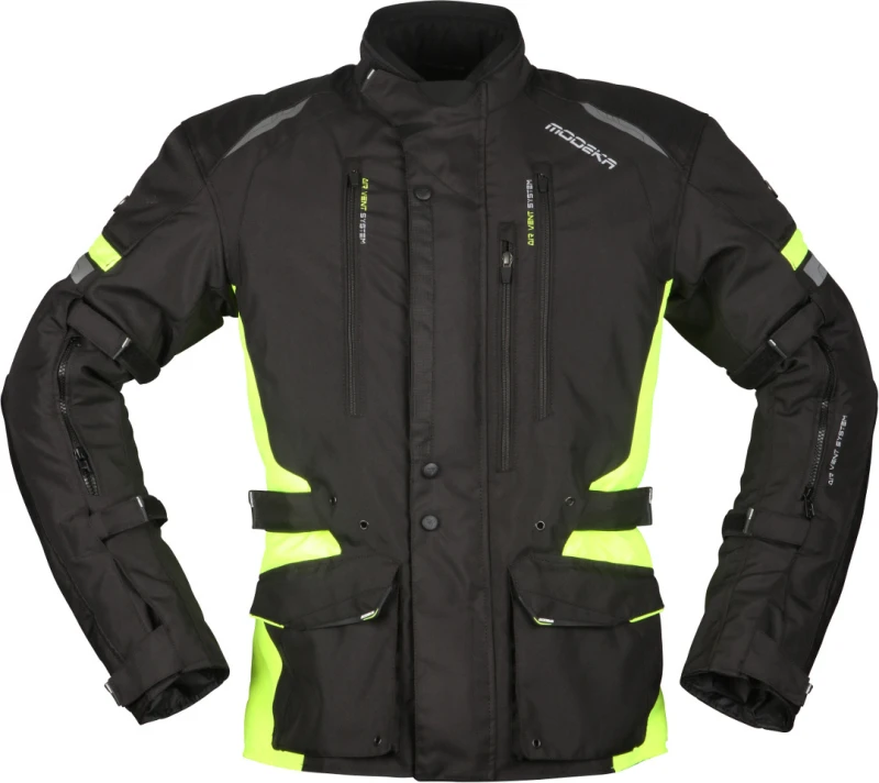 Image of Modeka Jacket Striker II Jacket Black Yellow Size 5XL