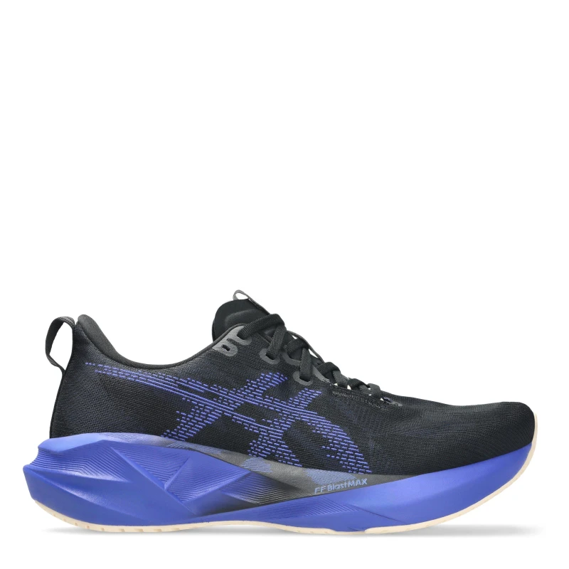 Image of Asics Novablast 5 Mens Running Shoes Black/Cobalt male 7 (41.5)