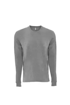 Image of Suede Feel Long Sleeve Crew T-Shirt