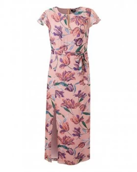 Image of Lovedrobe Floral Print Column Maxi Dress
