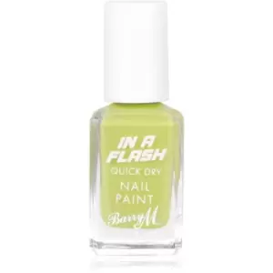 Image of Barry M IN A FLASH Quick - Drying Nail Polish Shade Lightspeed Lime 10 ml