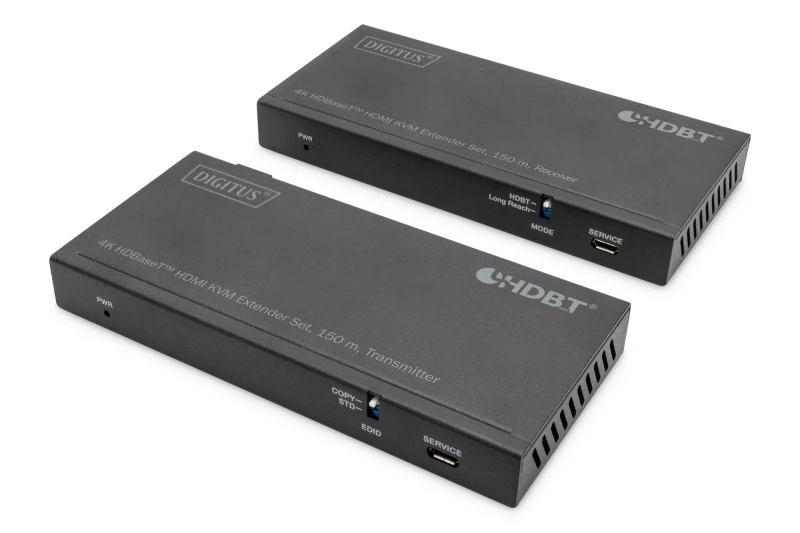 Image of Digitus 4K HDBaseT 2.0 HDMI KVM extender set. 150 m