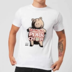 Image of Toy Story Kung Fu Pork Chop Mens T-Shirt - White - S