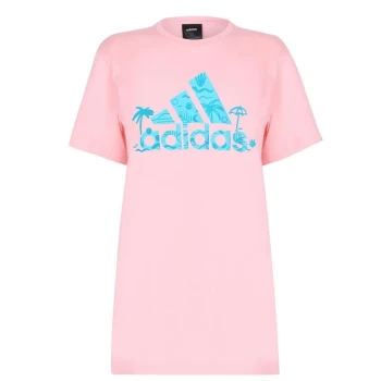 Image of adidas Graphic Logo T-Shirt Mens - Pink