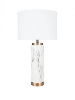 Image of Pacific Lifestyle Tall Marble Ceramic Table Lamp