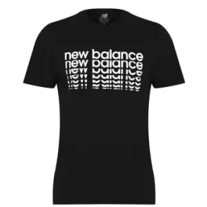 Image of New Balance NB Logo T Shirt Mens - Black