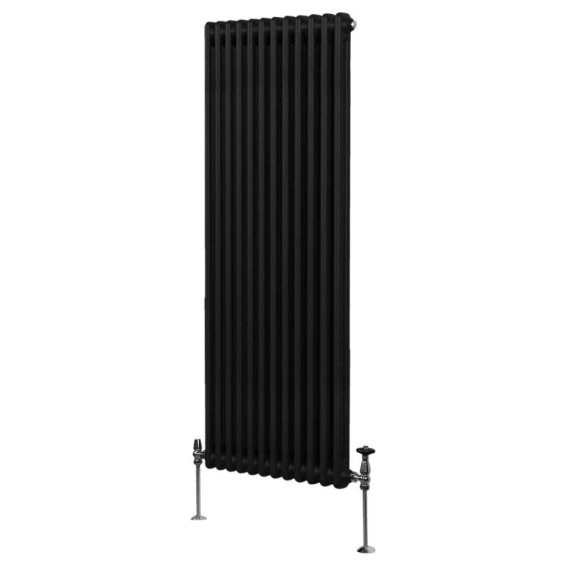 Image of MonsterShop Traditional 2 Column Radiator - 1800 X 562mm - Black