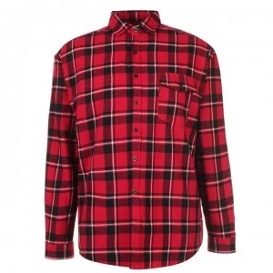 Image of Good For Nothing Oversized Check Shirt Mens - Red