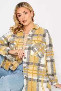 Image of Check Felted Shacket