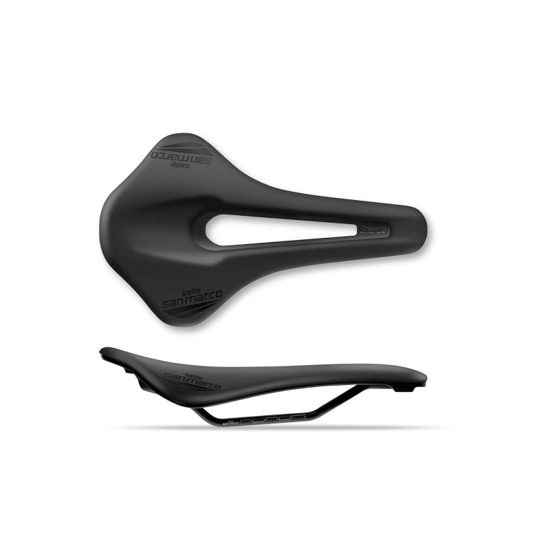 Image of Selle San Marco Shortfit 2.0 Sport Saddle Black unisex WIDE (L3)