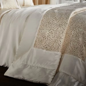 Image of Catherine Lansfield Luxor Jacquard Bedspread - Gold