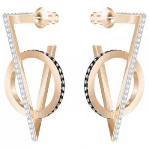 Image of Ladies Swarovski Rose Gold Plated Hero Earrings