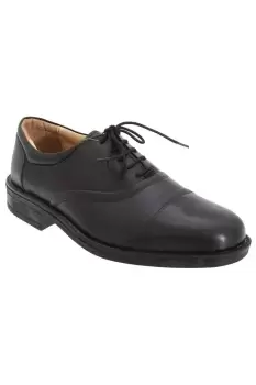Image of Softie Leather Blind Eye Flexi Capped Oxford Shoes
