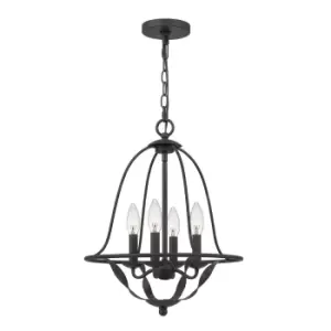 Image of Quoizel Bradbury Multi Arm Chandelier Grey Ash