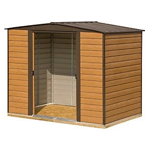 Image of Rowlinson Woodvale Metal Apex Shed with Floor 10 x 6 ft