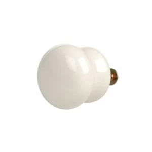 Image of BQ Porcelain effect Classic Knob Cabinet knob D35mm Pack of 1
