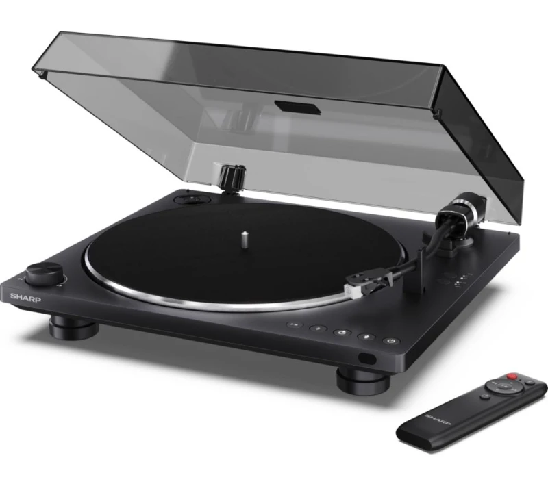 Image of Sharp RP-TT100 Belt Drive Bluetooth Turntable - Matte Black 4550556130929