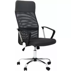 Image of Brent Black Mesh Home Office Chair - Premier Housewares