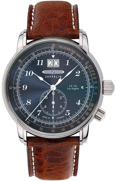 Image of Zeppelin Watch LZ 126 Los Angeles Mens - Blue ZPN-230