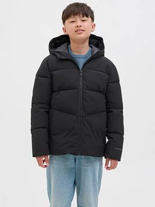 Image of Jack and Jones Kids Global Jacket Short Puffer Jacket Short Puffer Jackets 8 Years Black 60227803175