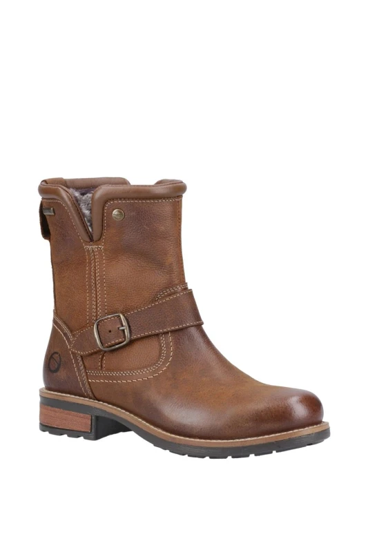 Image of Cotswold Womens 'Kinsham' Ankle Boots in Tan Size: 7 Tan Female 7