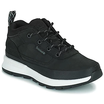 Image of Timberland FIELD TREKKER LOW boys's Childrens Shoes (High-top Trainers) in Black
