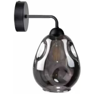 Image of Netlighting Loki Dome Wall Lamp Black, 23cm, 1x E27 - KE1567
