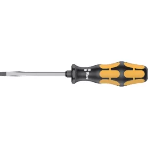 Image of Wera Kraftform Plus Chisel Drive Flared Slotted Screwdriver 0.8mm 100mm