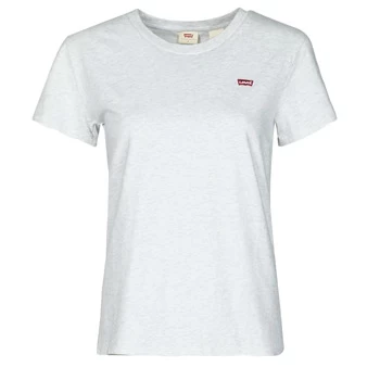 Image of Levis PERFECT TEE womens T shirt in Grey - Sizes S,M,L,XS,XXS