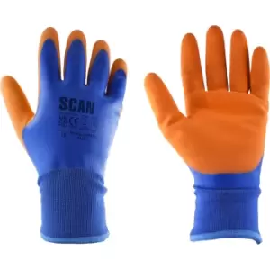 Image of Scan Thermal Waterproof Latex Coated Gloves - M (Size 8)