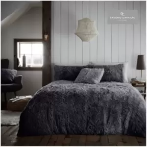Image of Charcoal Hug & Snug Duvet Cover Set - Single/Double/King - King - TJ Hughes