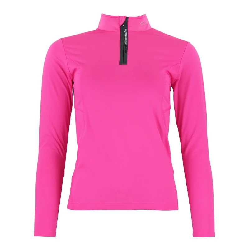 Image of Womens zip thermal top Peak Mountain Anevi Rose Female M