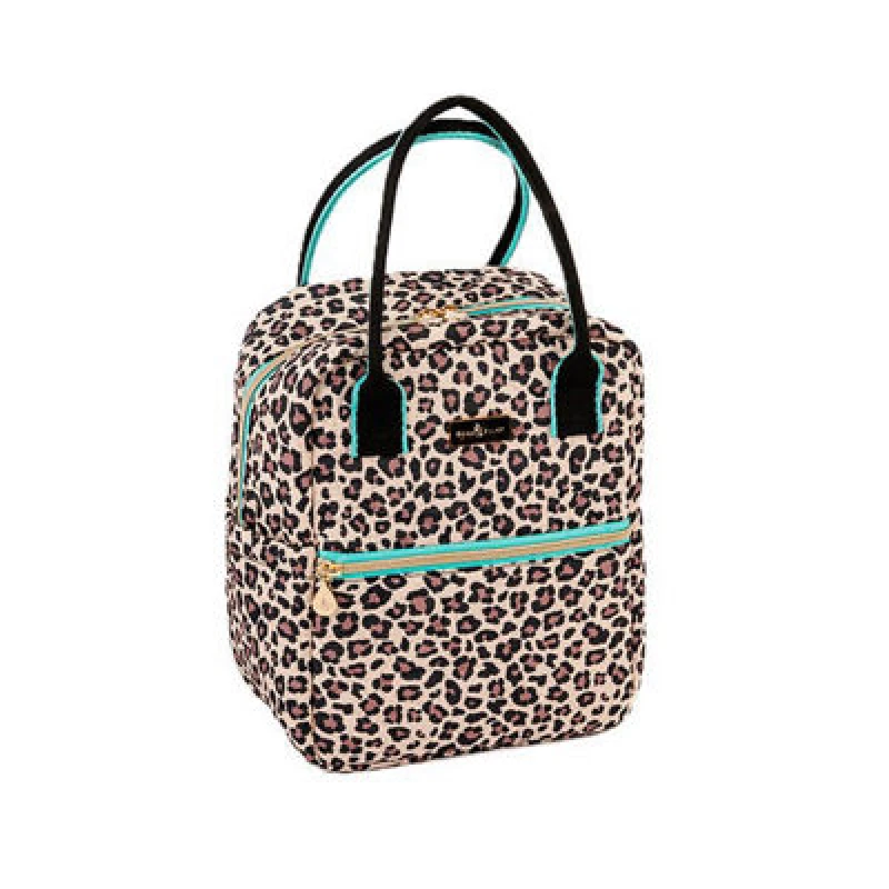 Image of Beau & Elliot Oxford Quilted Leopard Upright Lunch Bag, Multi 36723
